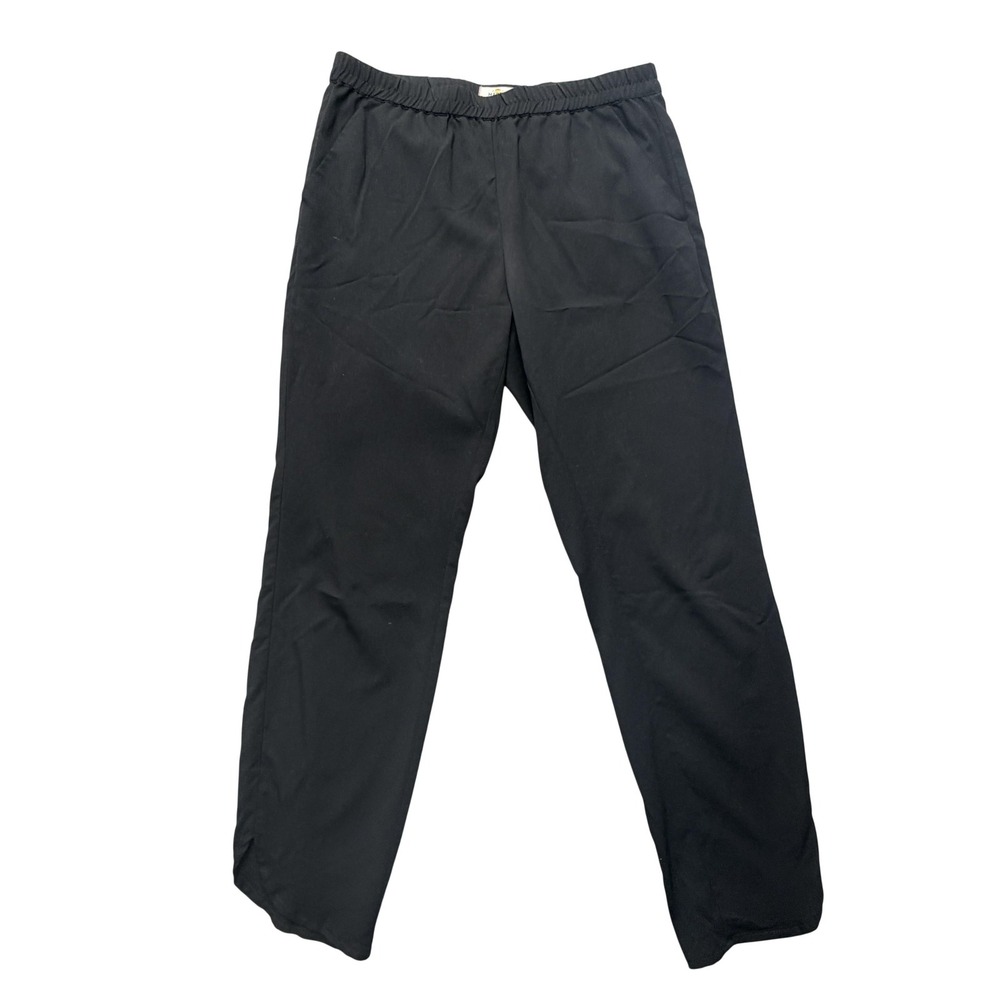 Marine Layer Mens XS Black Pull-On Dress Pants Elastic Waist Straight Leg Casual